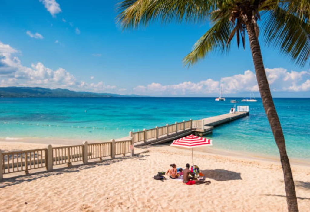 Doctor's Cave Beach turquoise waters along Montego Bay's Hip Strip