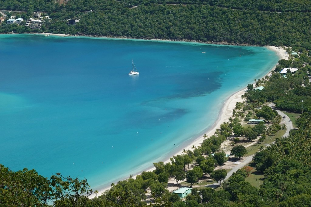 Magens Bay turquoise beach waters in St. Thomas